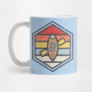 Retro Badge Kayak Light Mug